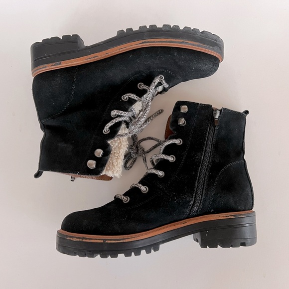 Marc Fisher LTD Lizzie Women's Leather Lace up Mid Rise Boots, 6.5 - Picture 6 of 9